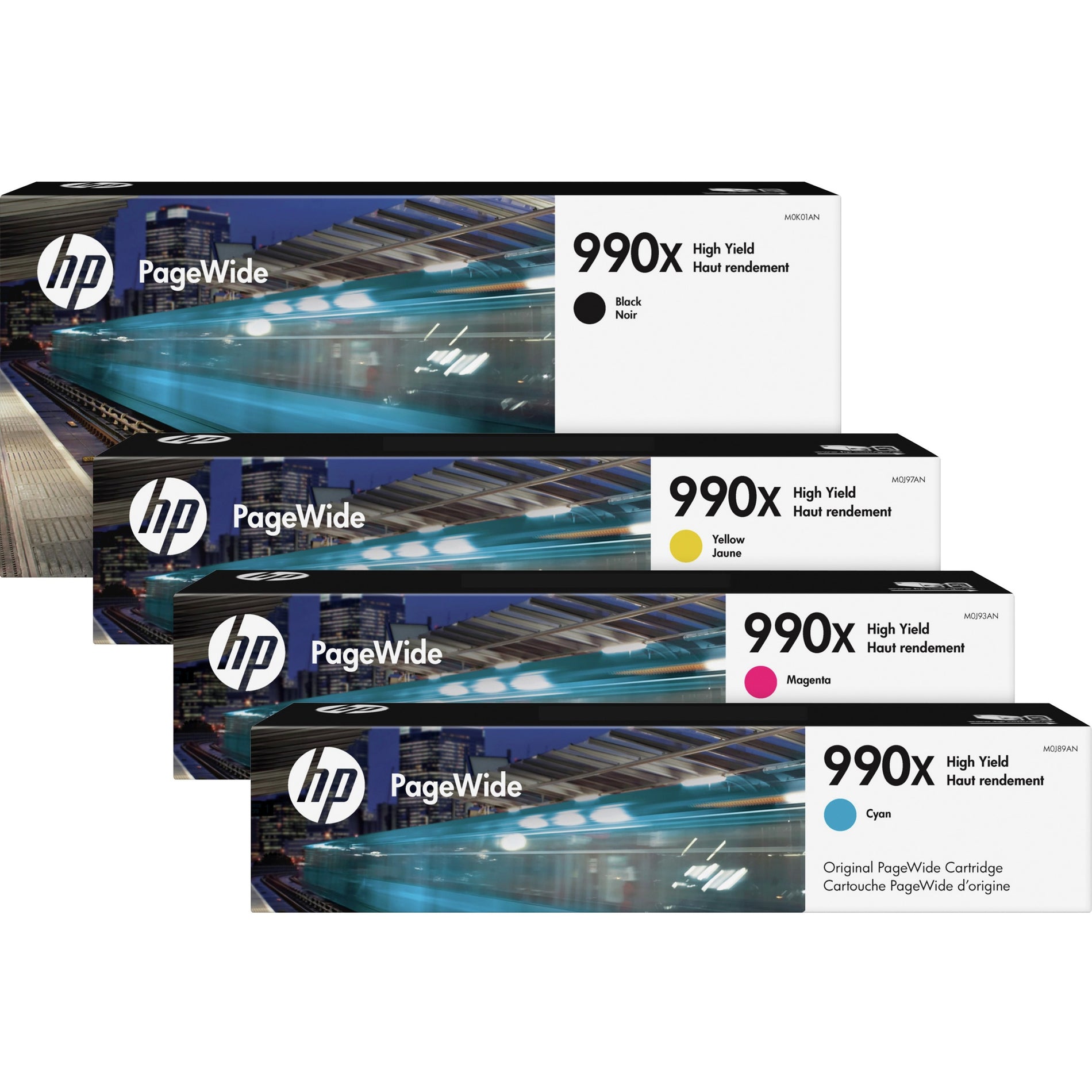 Cartouche PageWide HP 990X Rendement de 16 000 pages Noir (M0K01AN)