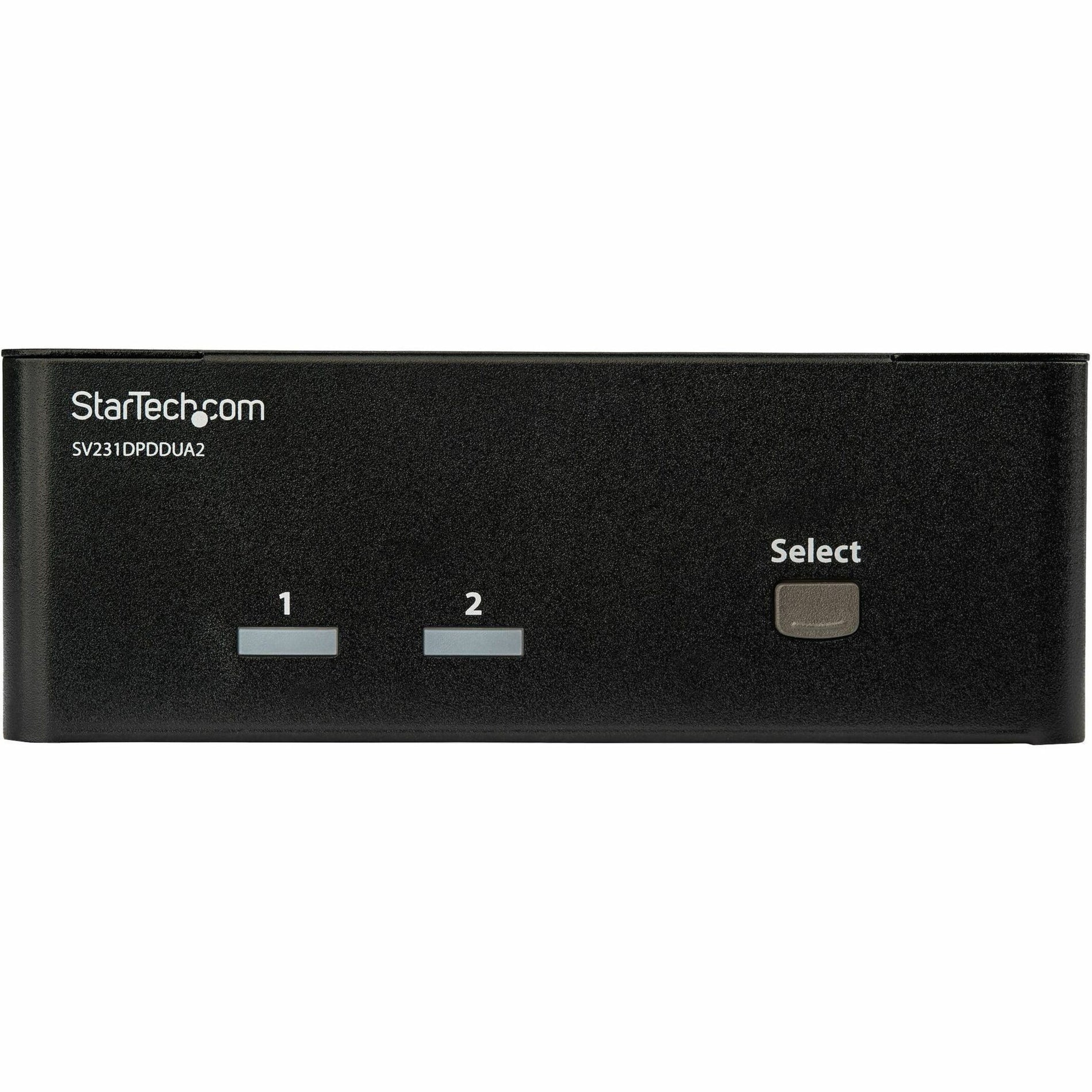 StarTech.com 2-Port DisplayPort Dual-Monitor KVM Switch - 4K 60Hz - Access two dual-monitor computers and two shared USB peripherals from a single workstation (SV231DPDDUA2)