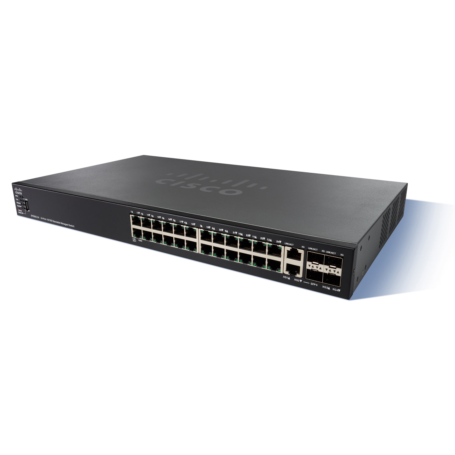 Cisco SF550X-24 24-port 10/100 Commutateur Empilable (SF550X-24-K9-NA)