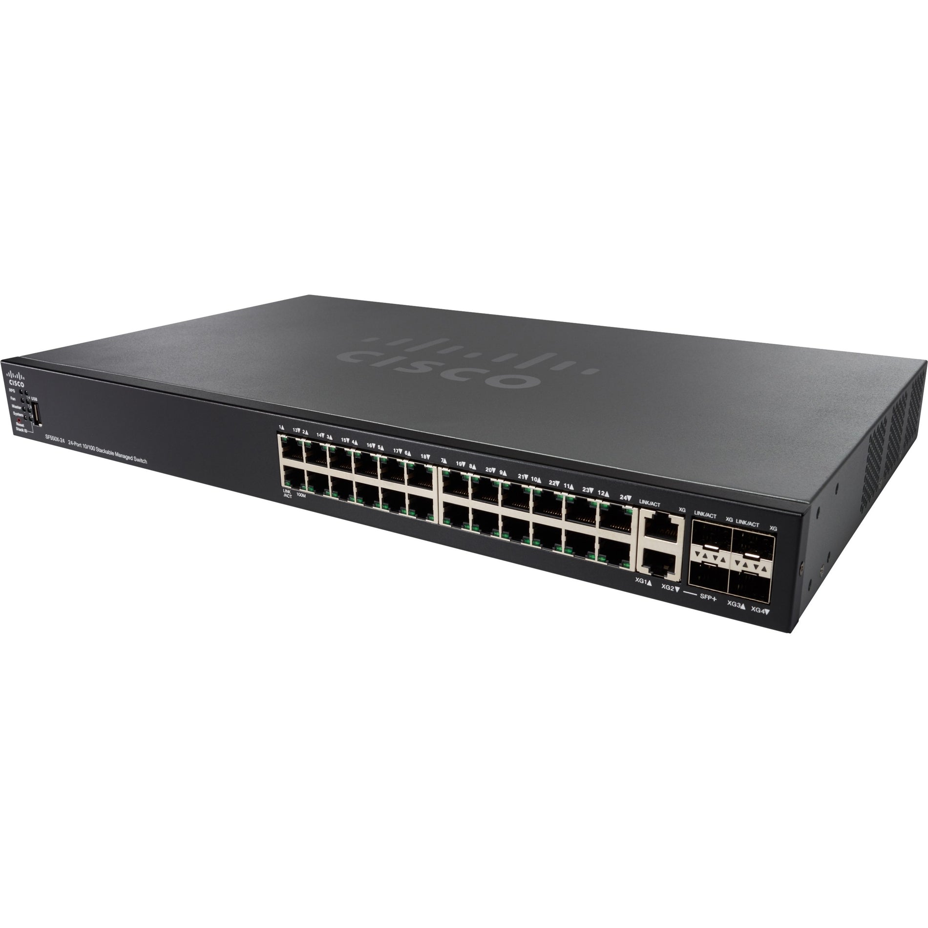 Cisco SF550X-24 24-port 10/100 Stackable Switch (SF550X-24-K9-NA)