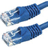 Close-up of blue ethernet cable connectors showing gold-plated contacts and snagless boots-alternate-image2