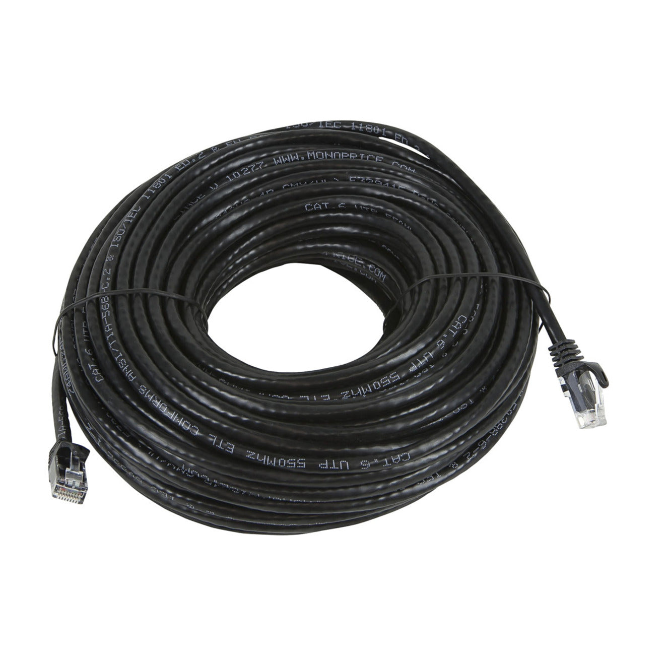 Monoprice CAT5E UTP NETWORK CABLE_ 100FT BLACK (11221)