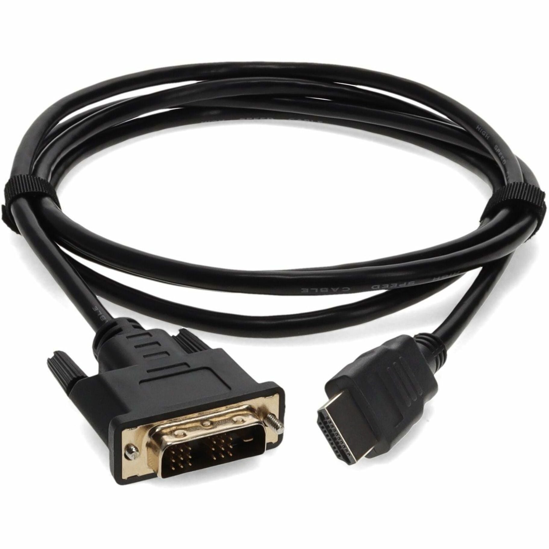 Close-up of HDMI to DVI-D cable connectors showing gold-plated contacts-alternate-image8