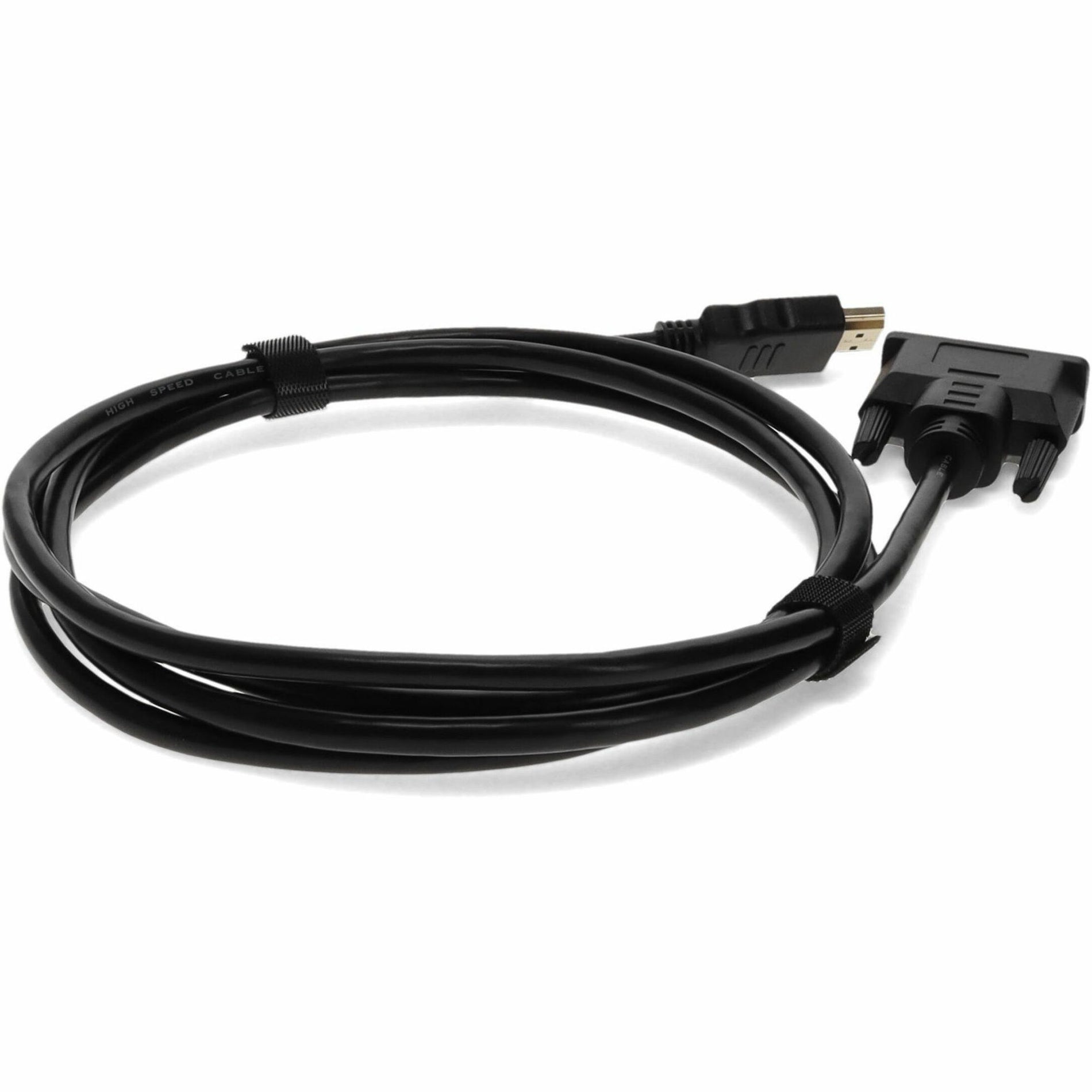 Top view of HDMI to DVI-D cable showcasing overall build quality-alternate-image5