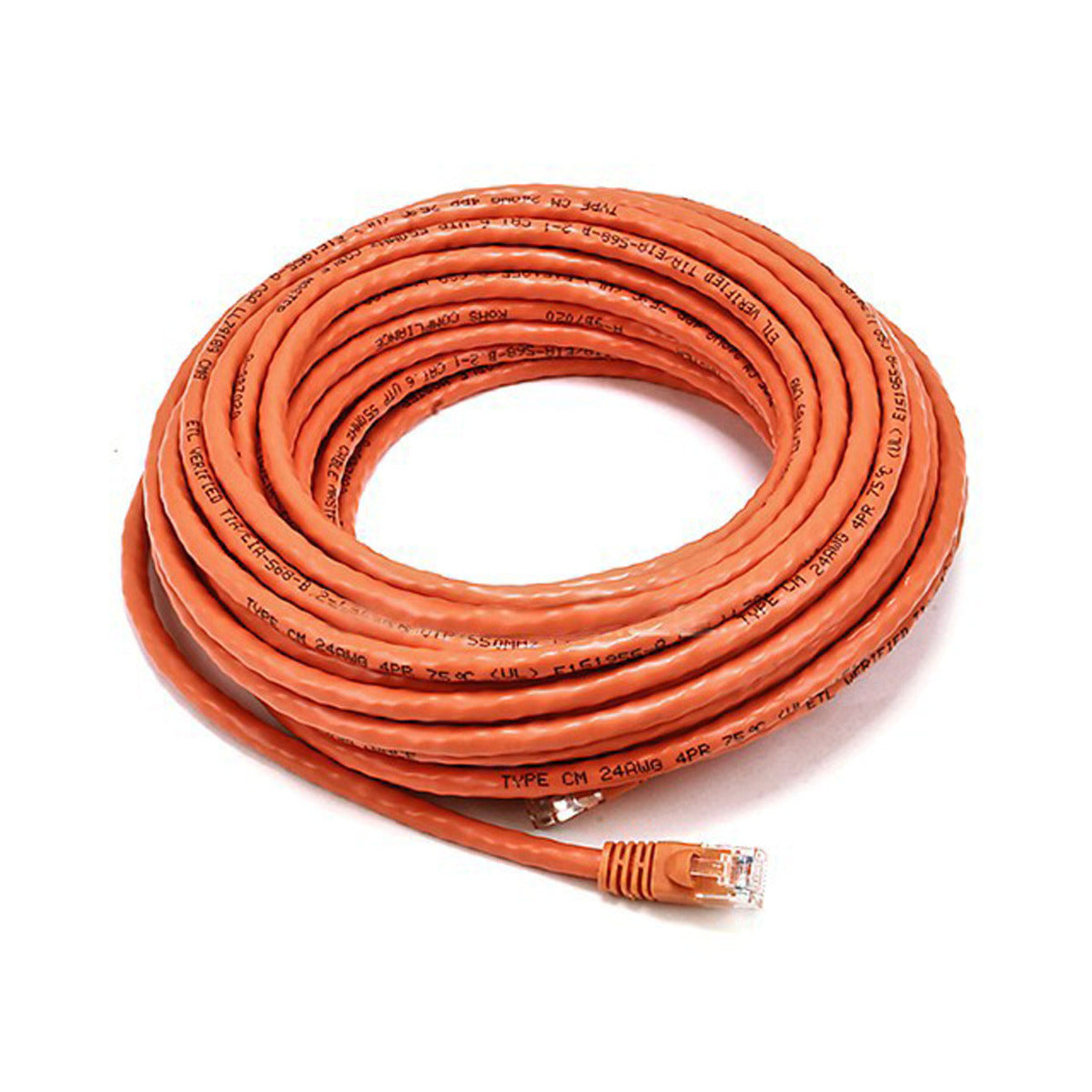 Monoprice CAT6 CROSSOVER BARE COPPER 50FT- ORANGE (2388)