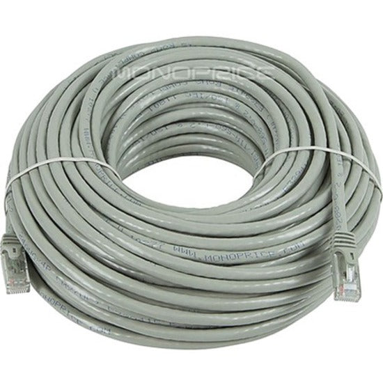 Gray CAT6 UTP network cable coiled showing 100-foot length and flexible construction-alternate-image1