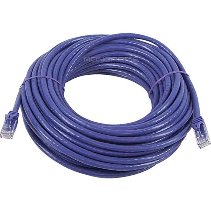 Purple 50-foot Cat6 ethernet network cable coiled showing full length-alternate-image1