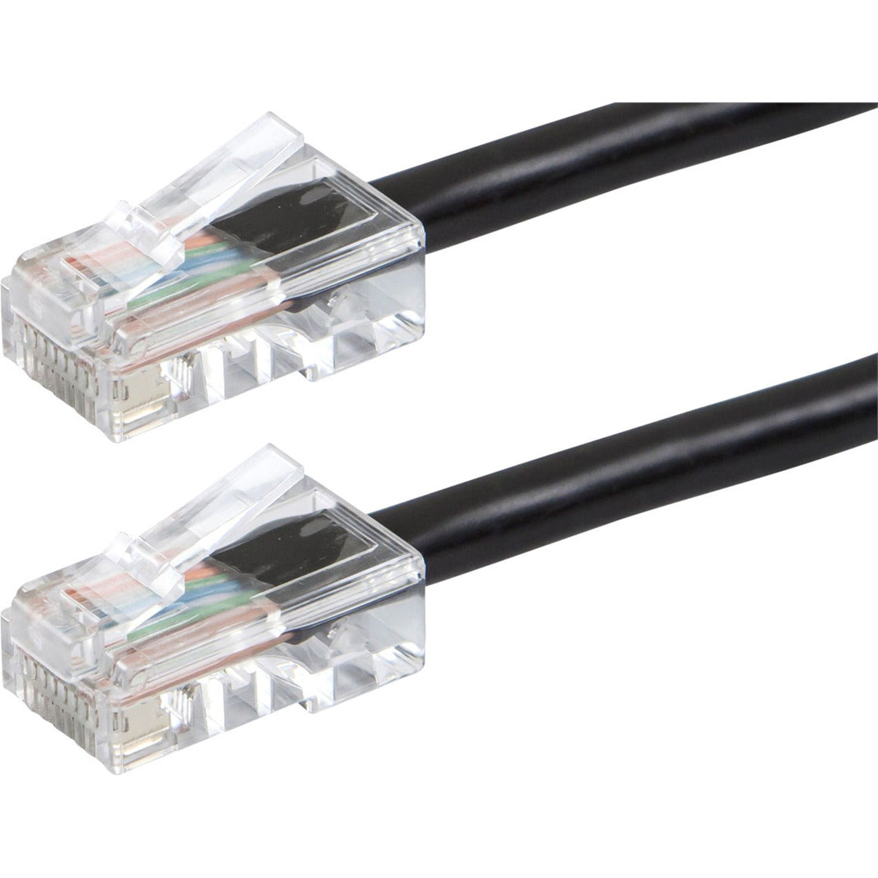 Monoprice ZEROboot Cat6 UTP Network Patch Cable, 24AWG Stranded Pure Copper, 50ft Black, Gold Plated RJ-45 M/M, 550MHz Bandwidth, Enhances Network Performance - 13413 (Lifetime Warranty)