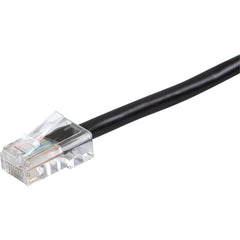 Monoprice ZEROboot Cat6 UTP Network Patch Cable, 24AWG Stranded Pure Copper, 50ft Black, Gold Plated RJ-45 M/M, 550MHz Bandwidth, Enhances Network Performance - 13413 (Lifetime Warranty)