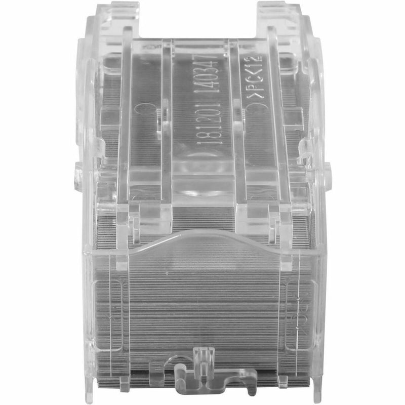 Side view of HP Staple Cartridge Refill showing internal staple alignment mechanism and structural design