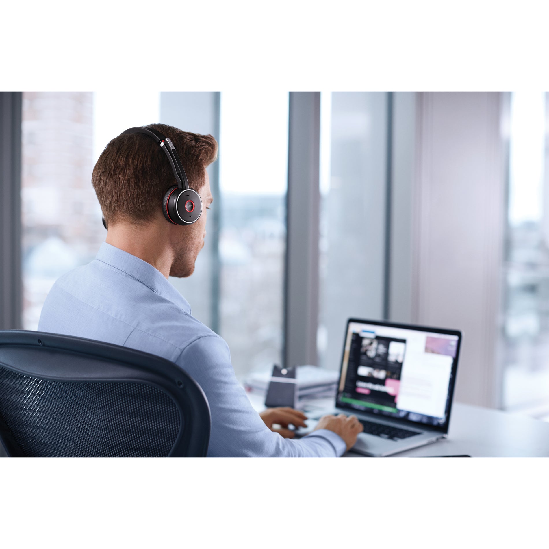 Jabra EVOLVE 75 헤드셋 UC 스테레오 (7599-838-109)