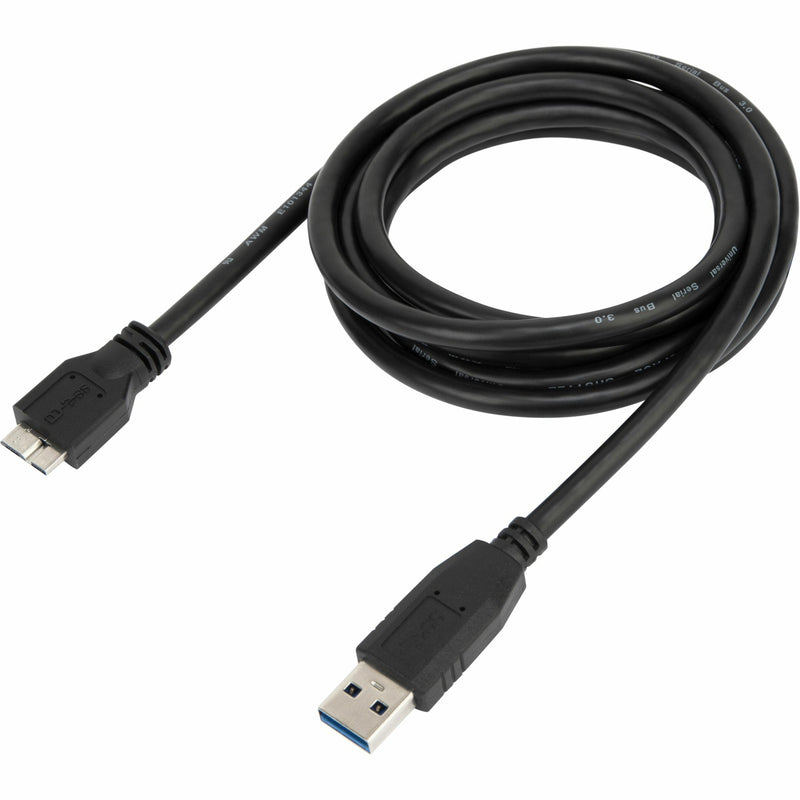 Targus 1.8M USB-A to Micro USB-B cable shown in full length with both connectors visible