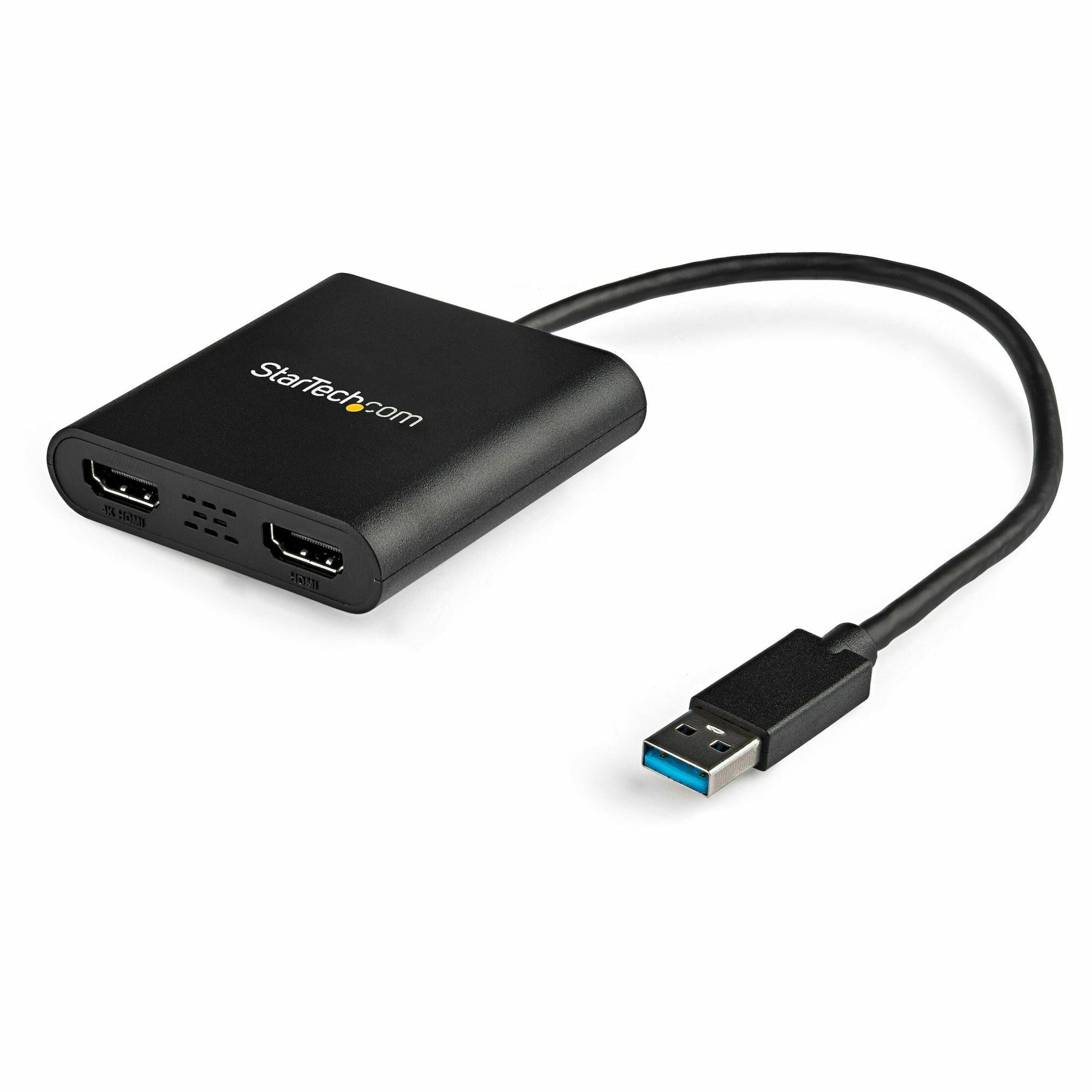 StarTech.com USB to HDMI Adapter - USB to Dual HDMI Adapter - 4K - Use this USB adapter to connect two independent HDMI displays to a single USB port (USB32HD2)