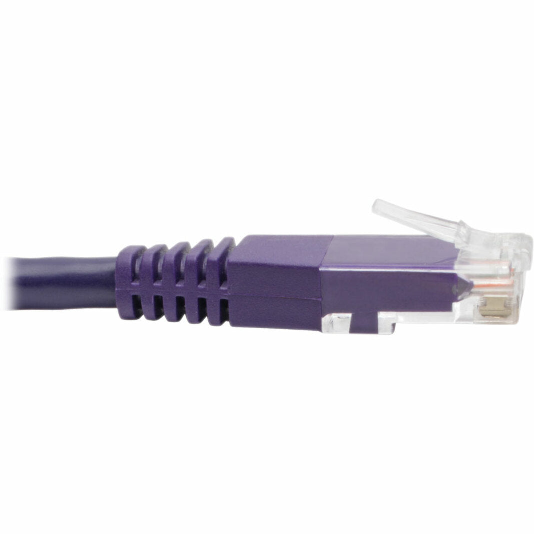 トリップライト エイトン ケーブル CAT6 ギガビット モールド パッチ パープル 25