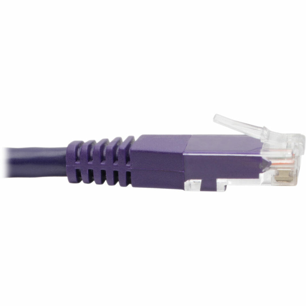 Tripp Lite by Eaton CABLE CAT6 GIGABIT MOLDED PATCH PURP 50 (N200-050-PU)