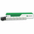 Lexmark 76C00C0 original cyan toner cartridge in white housing with black end-cap and green packaging-alternate-image1