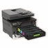 Lexmark printer with open toner drawer showing multiple color cartridge installation-alternate-image2