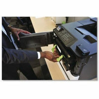 Professional installing Lexmark photoconductor unit into a printer showing ease of maintenance-alternate-image2