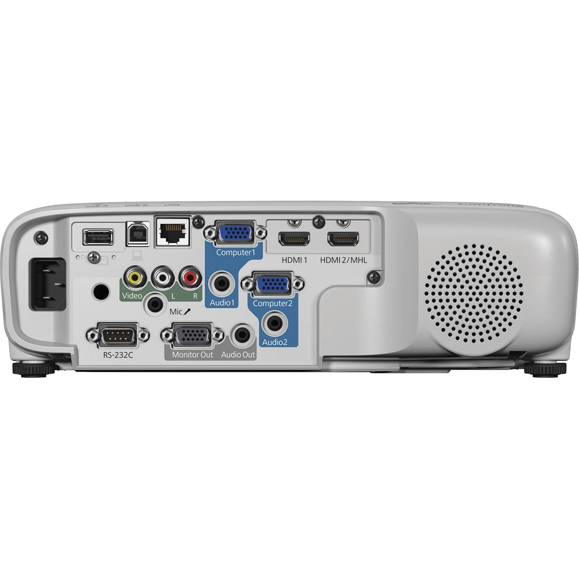 Epson PowerLite 107 LCD Projector - White, Gray (V11H859020)