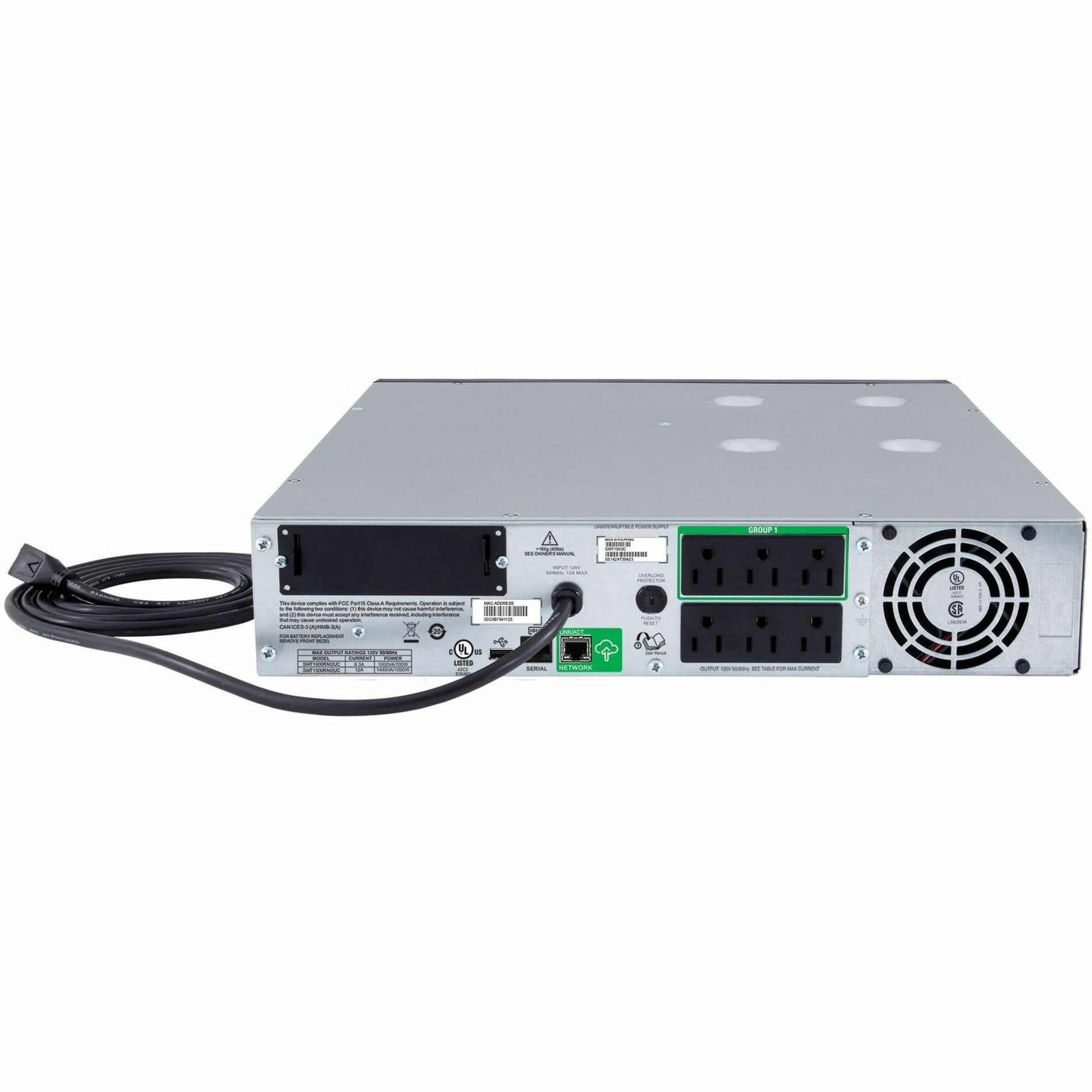 APC Smart-UPS SMT1000RM2UC 1000VA Rack-mountable UPS