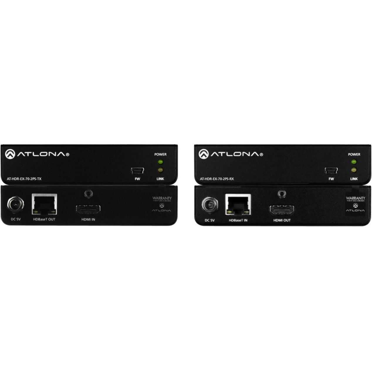 Atlona 4K HDR HDMI Over HDBaseT TX/RX Kit (AT-HDR-EX-70-2PS)