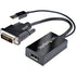 StarTech.com DVI to DisplayPort adapter showing DVI connector, USB power cable, and DisplayPort output-alternate-image1