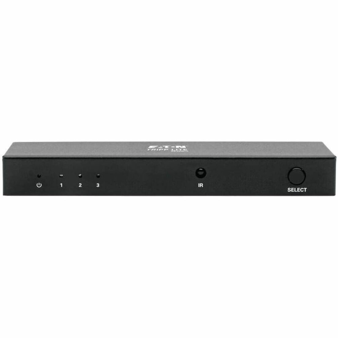 Side view of slim HDMI switch showing compact design and control interface-alternate-image3