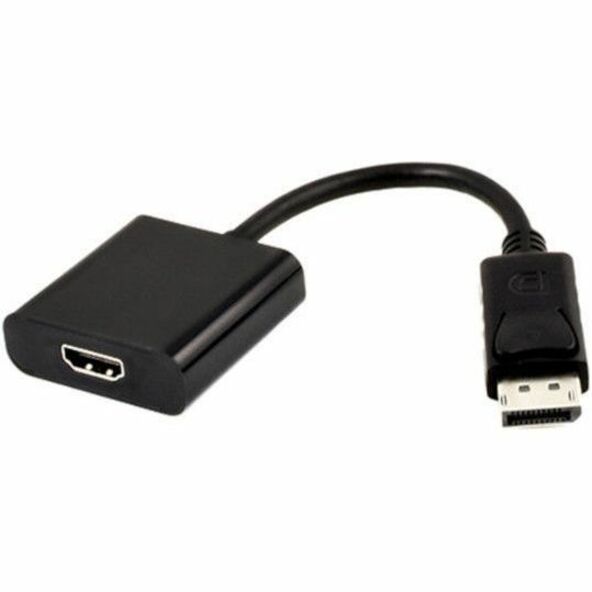 Side view of DisplayPort to HDMI adapter showing slim profile and connector design