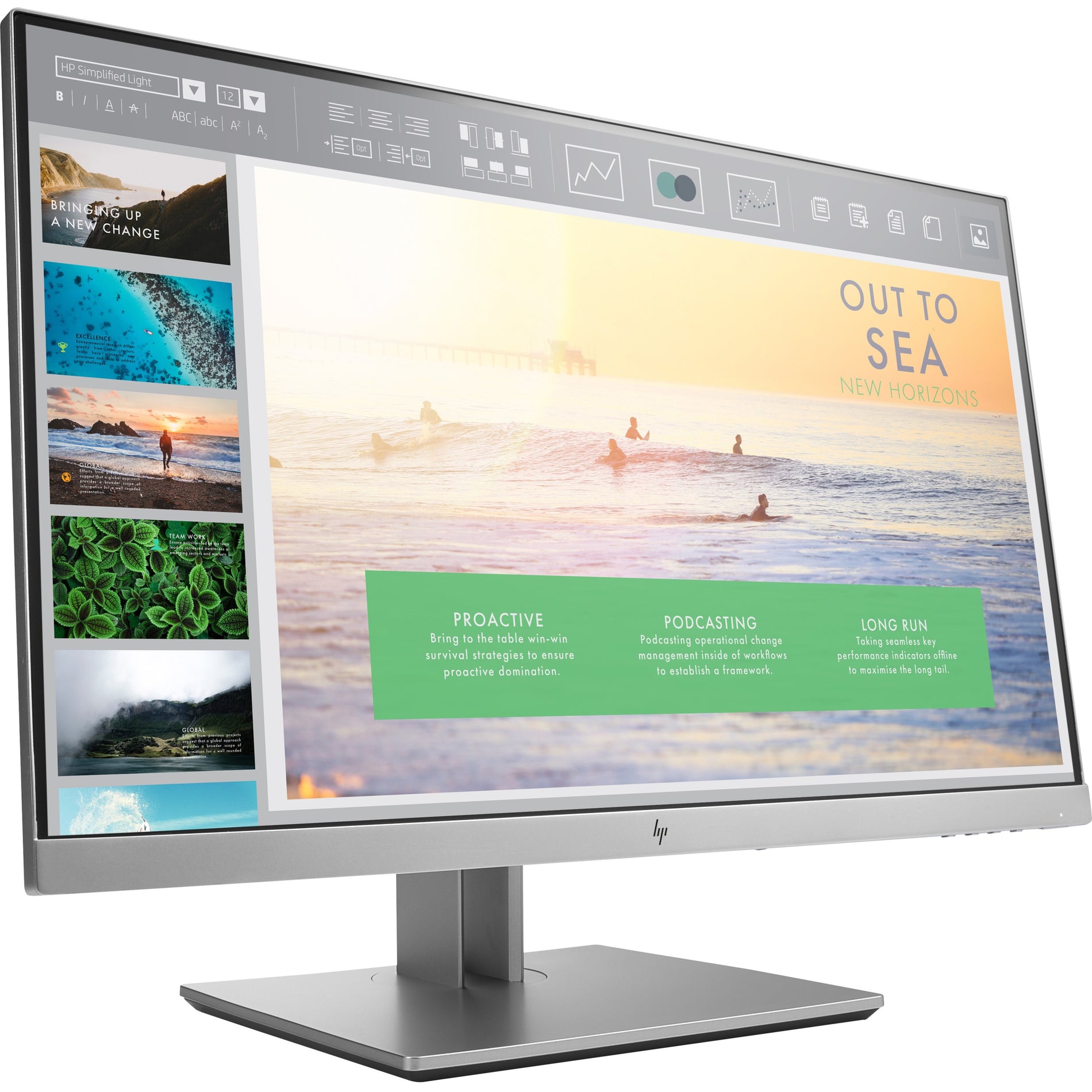 HP E233 23" Class Full HD LCD Monitor - 16:9 - Black, Silver (1FH46A8)