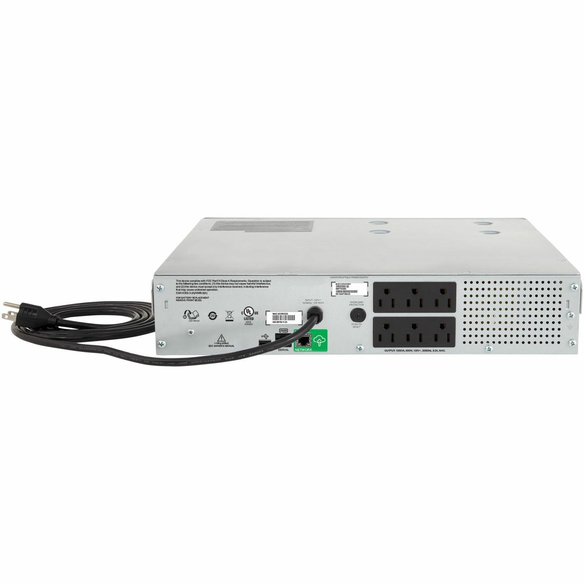 APC Smart-UPS C 1000VA LCD RM 2U 120V with SmartConnect (SMC1000-2UC)