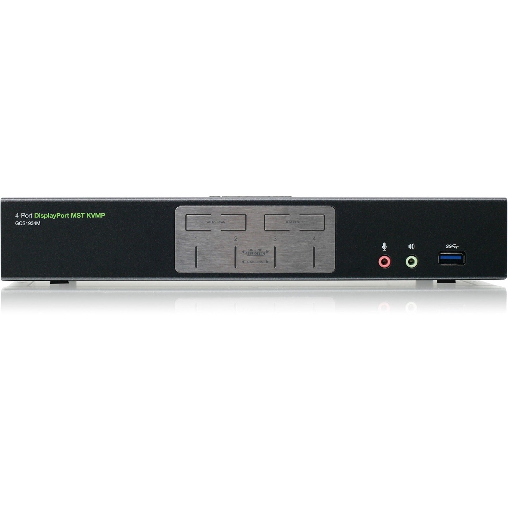 IOGEAR 4-Port 4K DisplayPort KVMP Switch with Dual Video Out and RS-232 (GCS1934M)