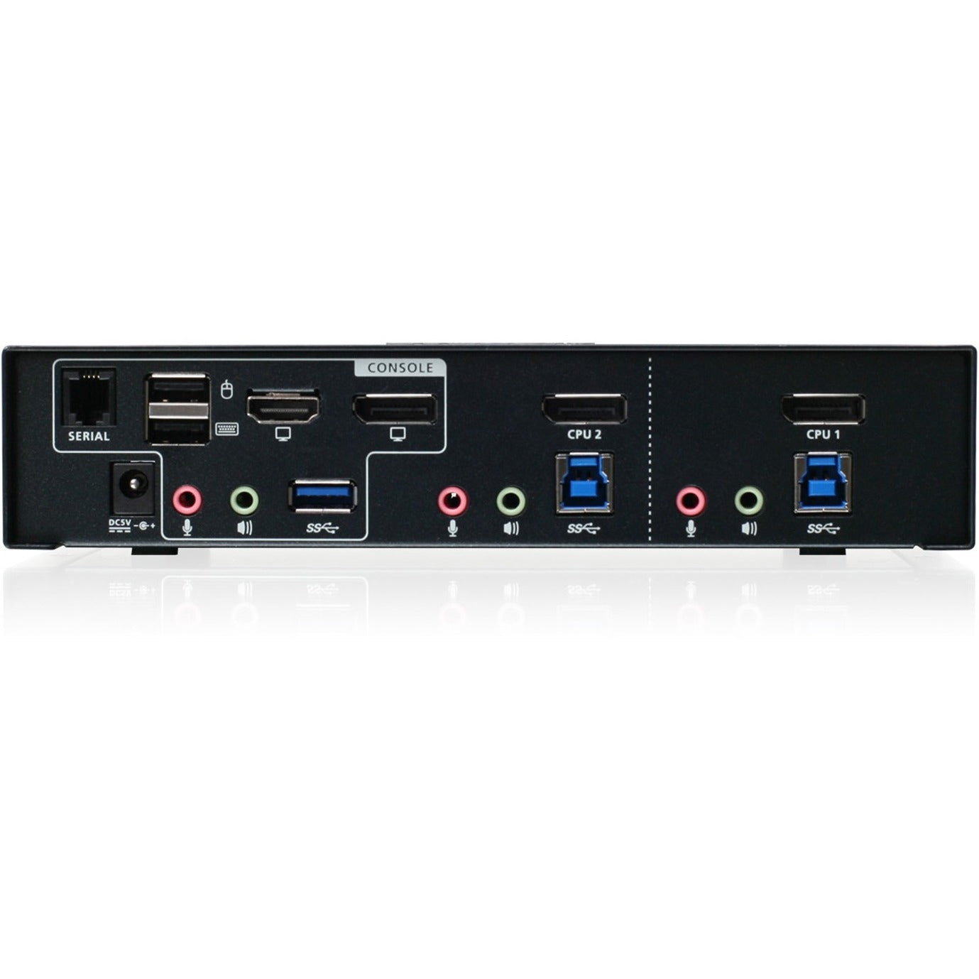 IOGEAR 2-Port 4K DisplayPort KVMP Switch with Dual Video Out and RS-232 (GCS1932M)