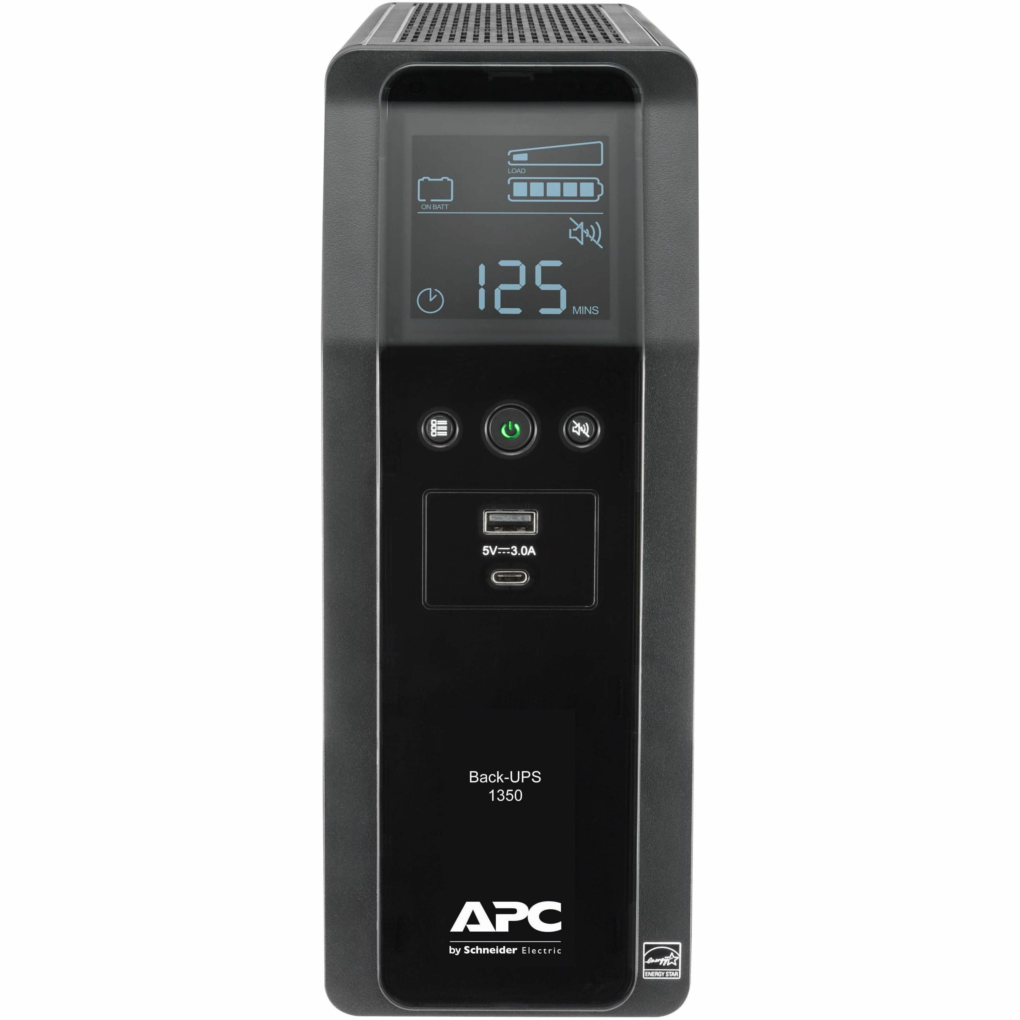 APC Back UPS PRO BN 1350VA, 10 Outlets, 2 USB Charging Ports, AVR, LCD interface (BN1350M2)