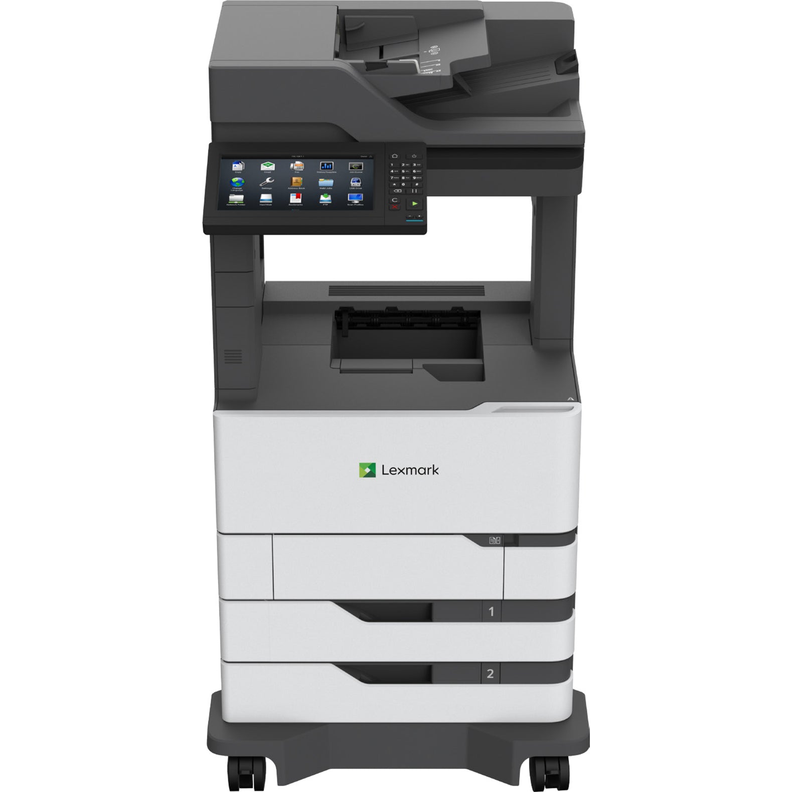 Lexmark MX822ade. Designed for speed and uptime, the Lexmark MX822ade features monochrome output up to 55 ppm*, long-life imaging components and Ultra High Yield toner capacity. (25B2000)