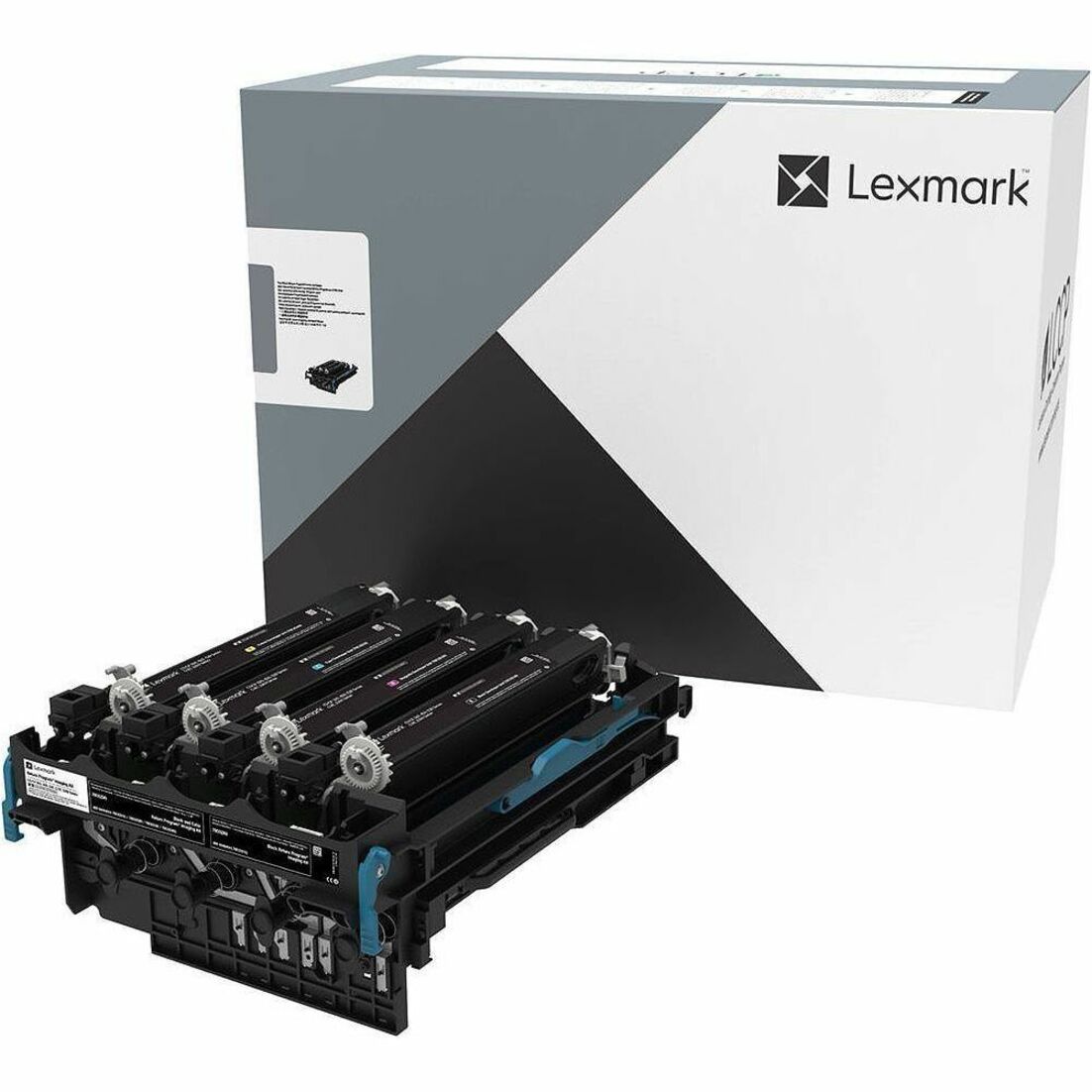 Lexmark 78C0ZK0 Black Imaging Kit showing developer and photoconductor assembly with product packaging-alternate-image1