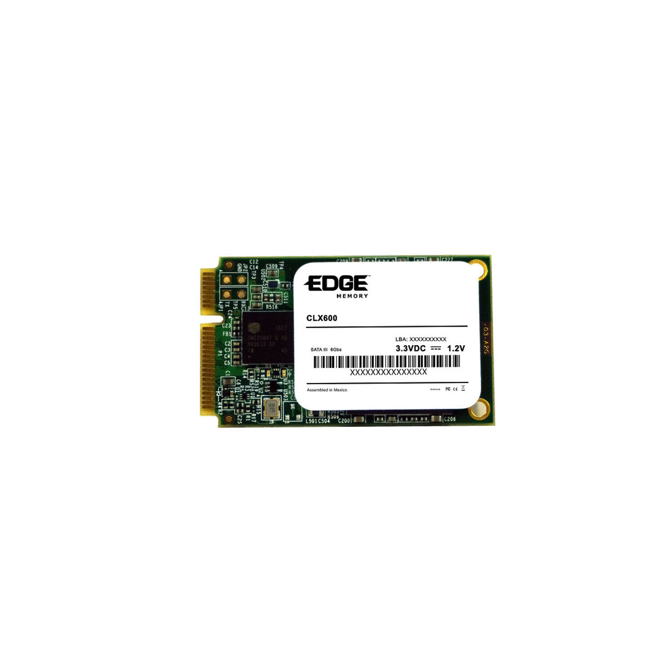 EDGE CLX600 250 GB Solid State Drive - mSATA (MO-300) Internal - SATA (SATA/600) - TAA Compliant (PE256326)