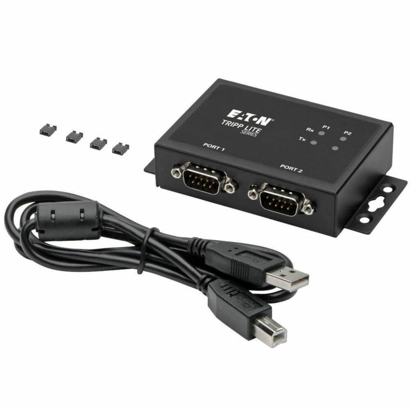 Complete U208-002-IND kit with adapter, USB cable, and jumpers