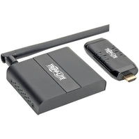 Angled view of Tripp Lite wireless HDMI extender system highlighting design features-alternate-image3