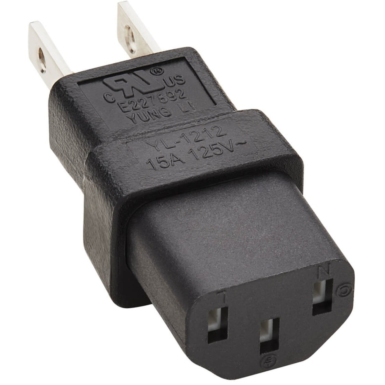 Adaptateur de cordon d'alimentation Tripp Lite par Eaton 5-15P à C13 10A 125V Noir (P006-000)