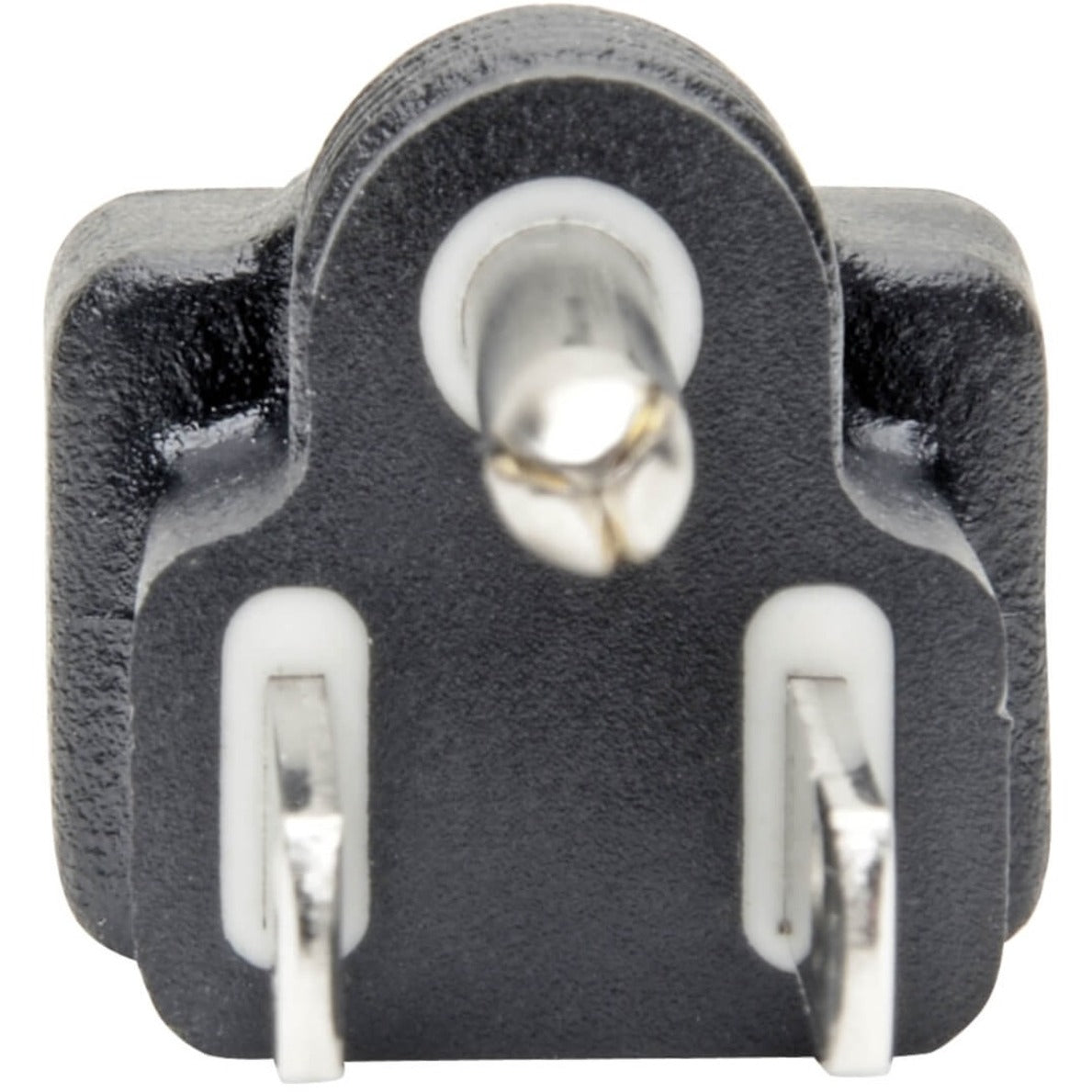 Detailed view of metal prongs on NEMA connector of Tripp Lite adapter-alternate-image3