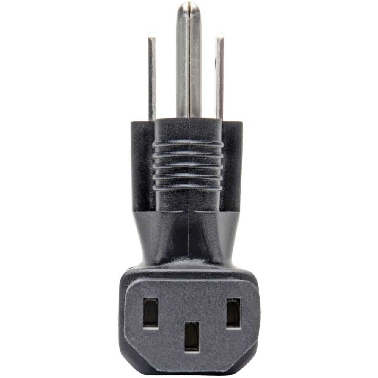 Tripp Lite by Eaton 5-15P TO C13 POWER CORD ADAPTER DOWN ANGLED 10A 125V BLACK (P006-000-DA)