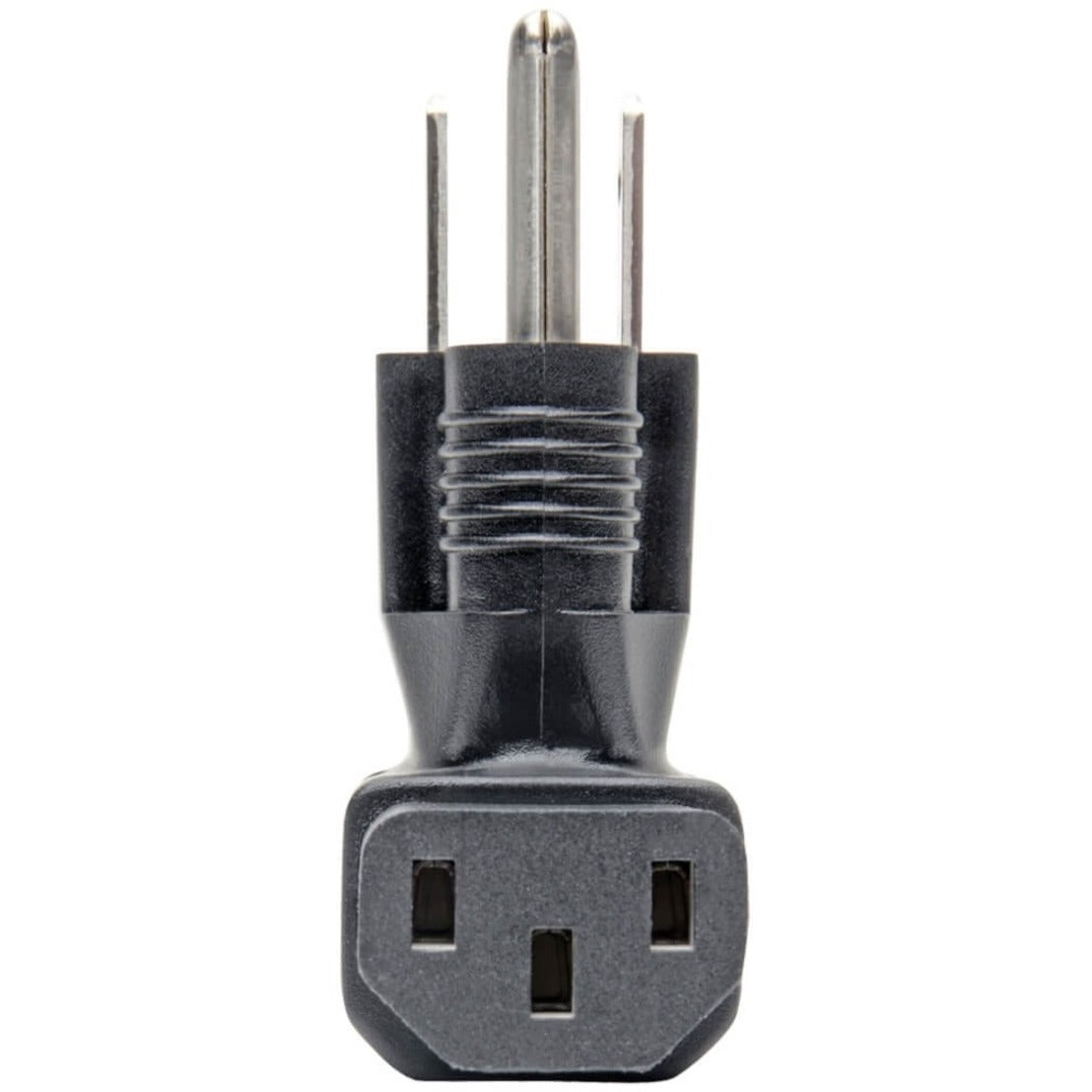 Tripp Lite by Eaton 5-15P TO C13 POWER CORD ADAPTER DOWN ANGLED 10A 125V BLACK (P006-000-DA)