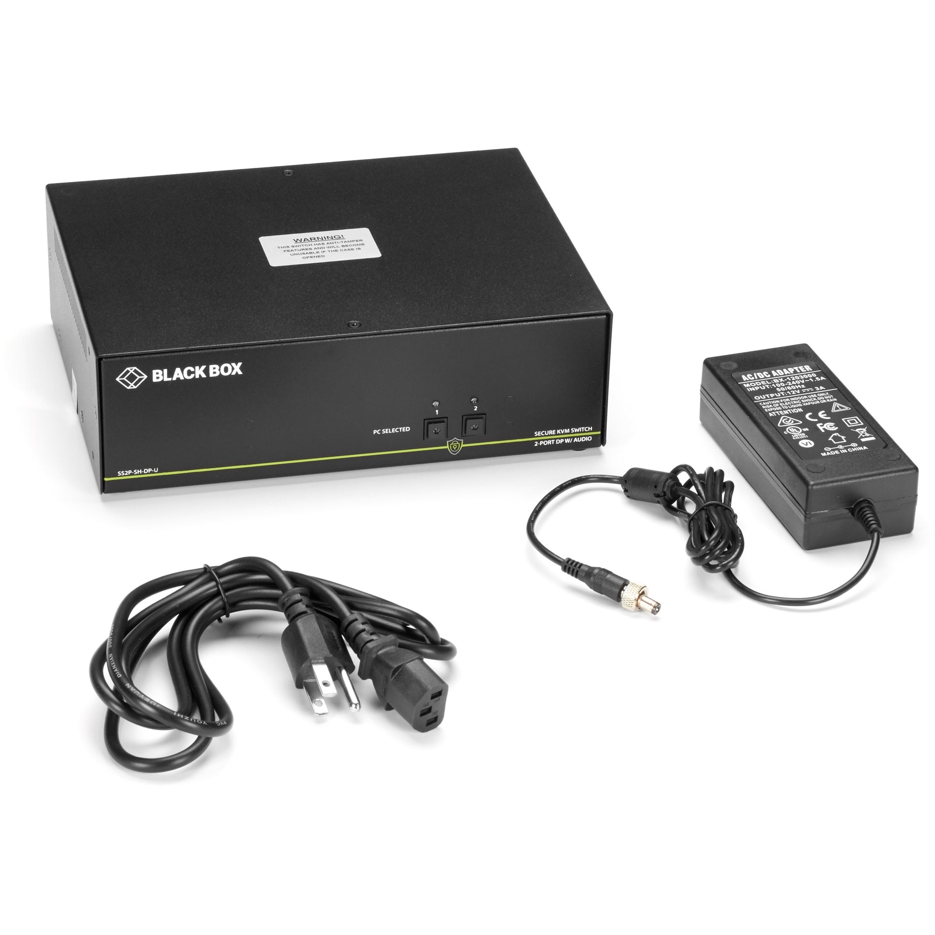 Black Box NIAP 3.0 SINGLE-HEAD, DISPLAYPORT, 4K, 2 (SS2P-SH-DP-U)