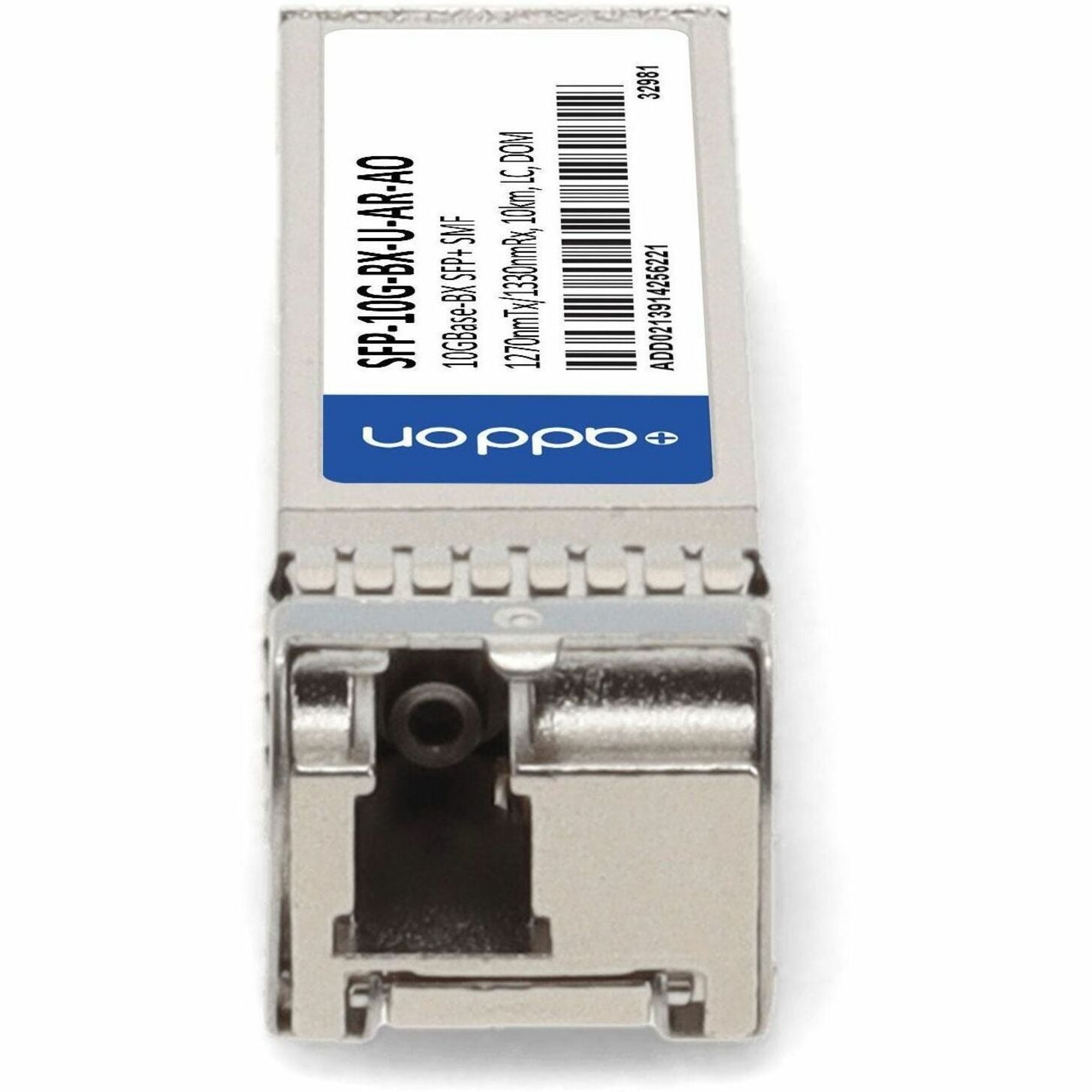 Adicionar Transceptor 10GBase-BX Compatível TAA SFP-10G-BX-U-AR-AO 10 km Fibra Monomodo Conector LC.