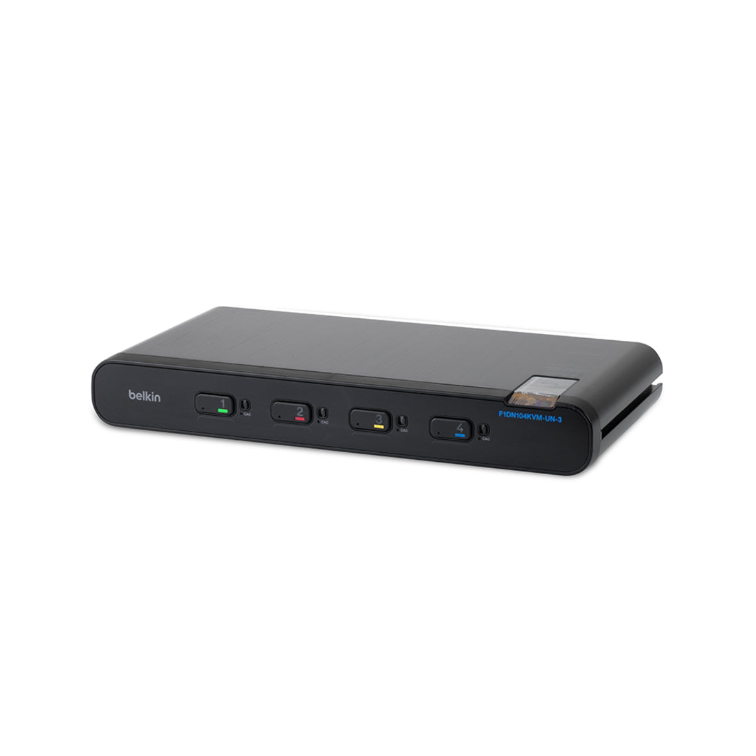 Belkin Universal Secure KVM Switch, 4-Port Single Head, TAA Compliant, DisplayPort/HDMI/DVI Compatible, 4K@60Hz, USB Support, RoHS Certified - F1DN104KVM-UN-3 (1 Year Warranty)