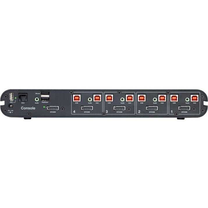 Rear view of Belkin KVM Switch showing all connection ports-alternate-image7