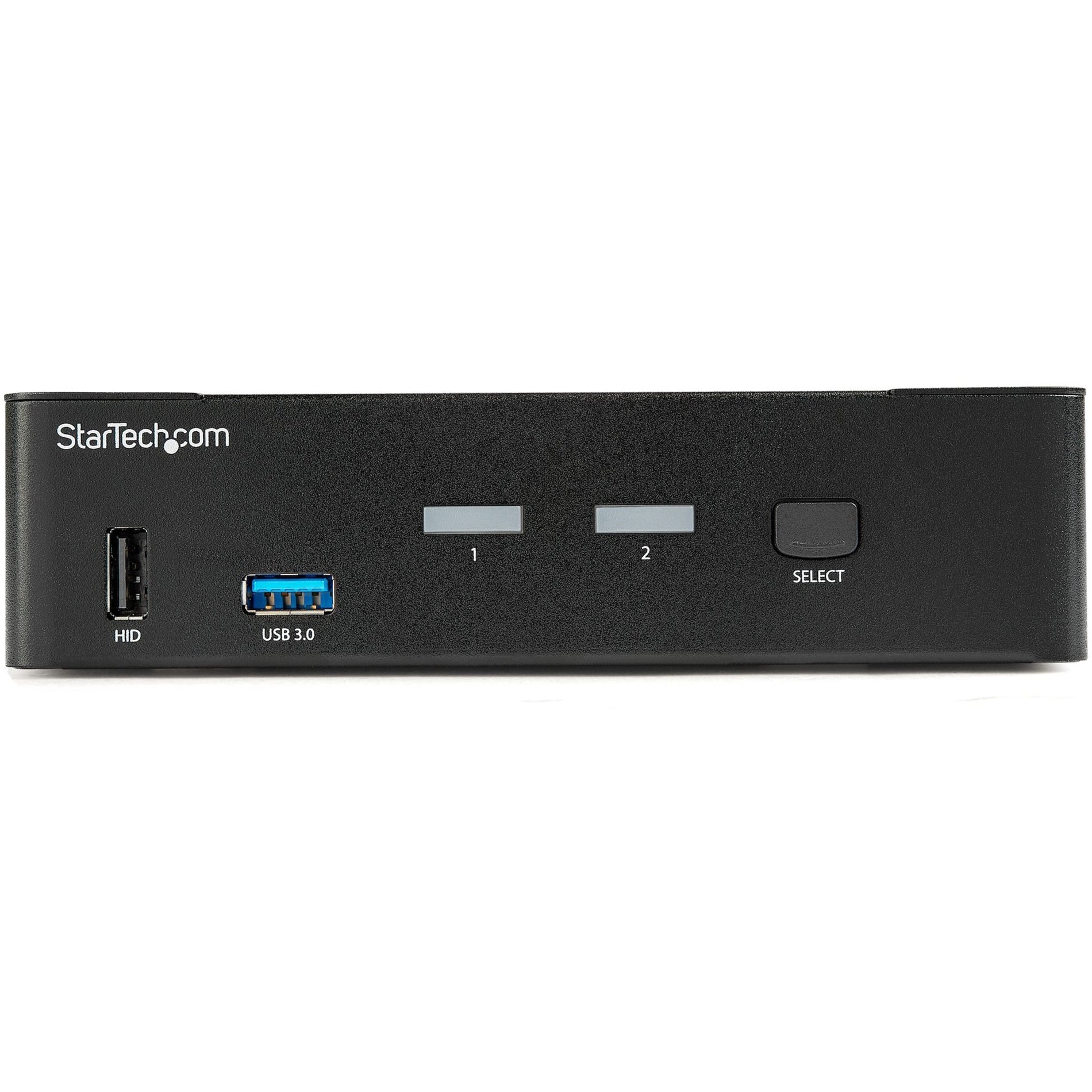 StarTech.com 2 Port DisplayPort KVM Switch - TAA Compliant - 4K 60Hz - 2 Port USB 3.0 Hub - Digital & Analog Audio (SV231DPU34K)