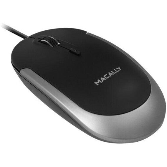 Macally USB-C Optical Quiet Click Mouse for Mac/PC Black & Space Gray (UCDYNAMOUSESG)