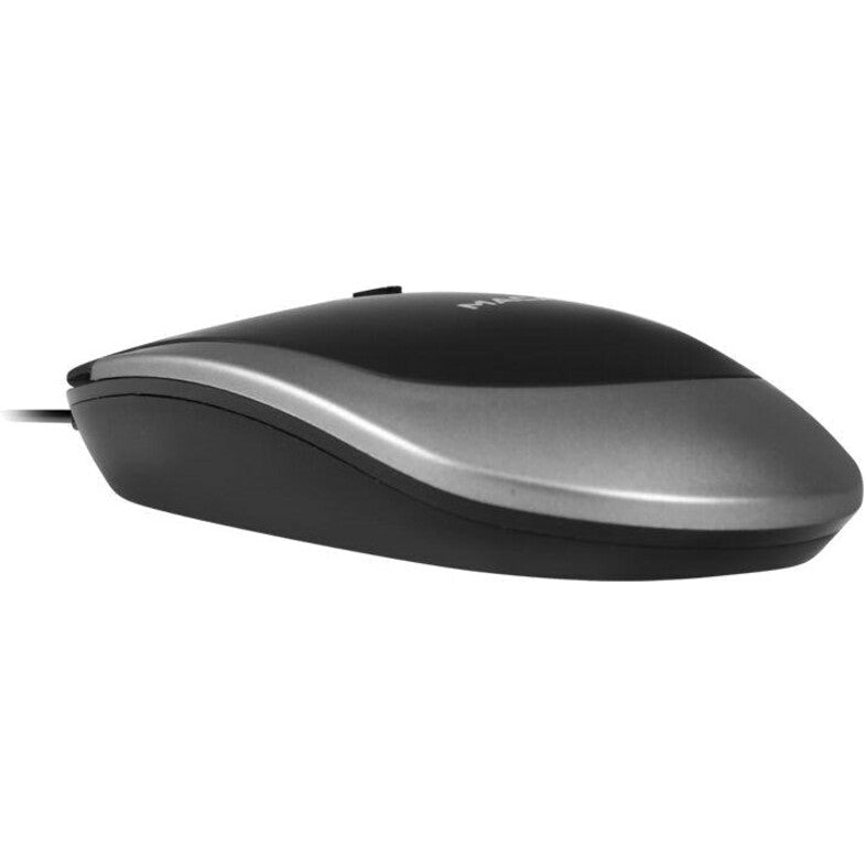 Side angle view of Macally mouse emphasizing ergonomic design-alternate-image5