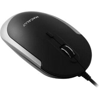 Macally USB-C Optical Quiet Click Mouse for Mac/PC Black & Space Gray (UCDYNAMOUSESG)